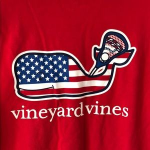 Vineyard Vines Lacrosse American Flag Whale